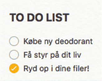 to do list