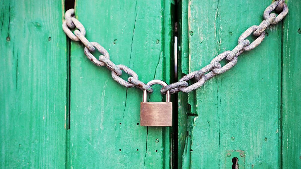 Hængelås – symbol på datasikkerhed
