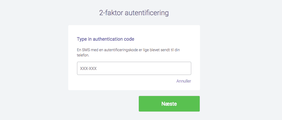 Øget sikkerhed med 2-faktor login