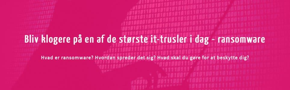 Illustration af et ransomware-angreb med krypterede filer