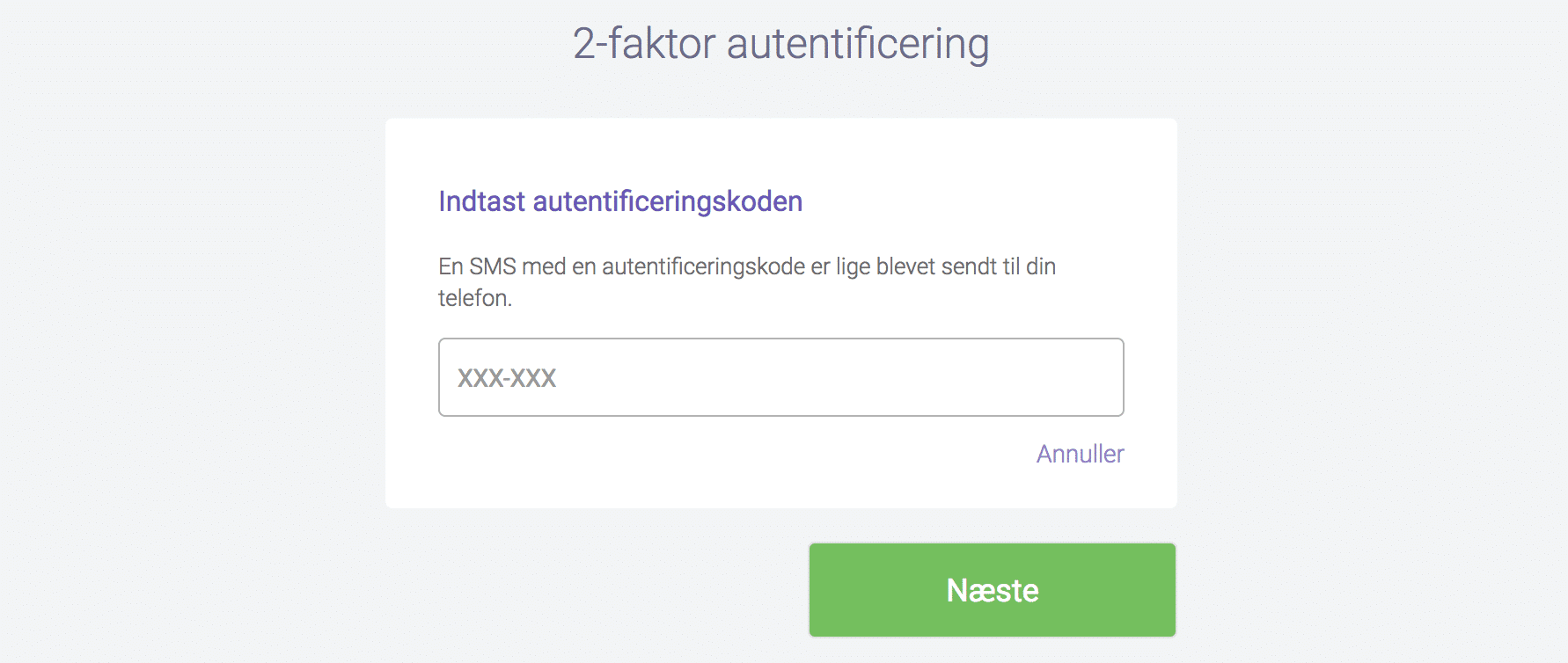 2 faktor login