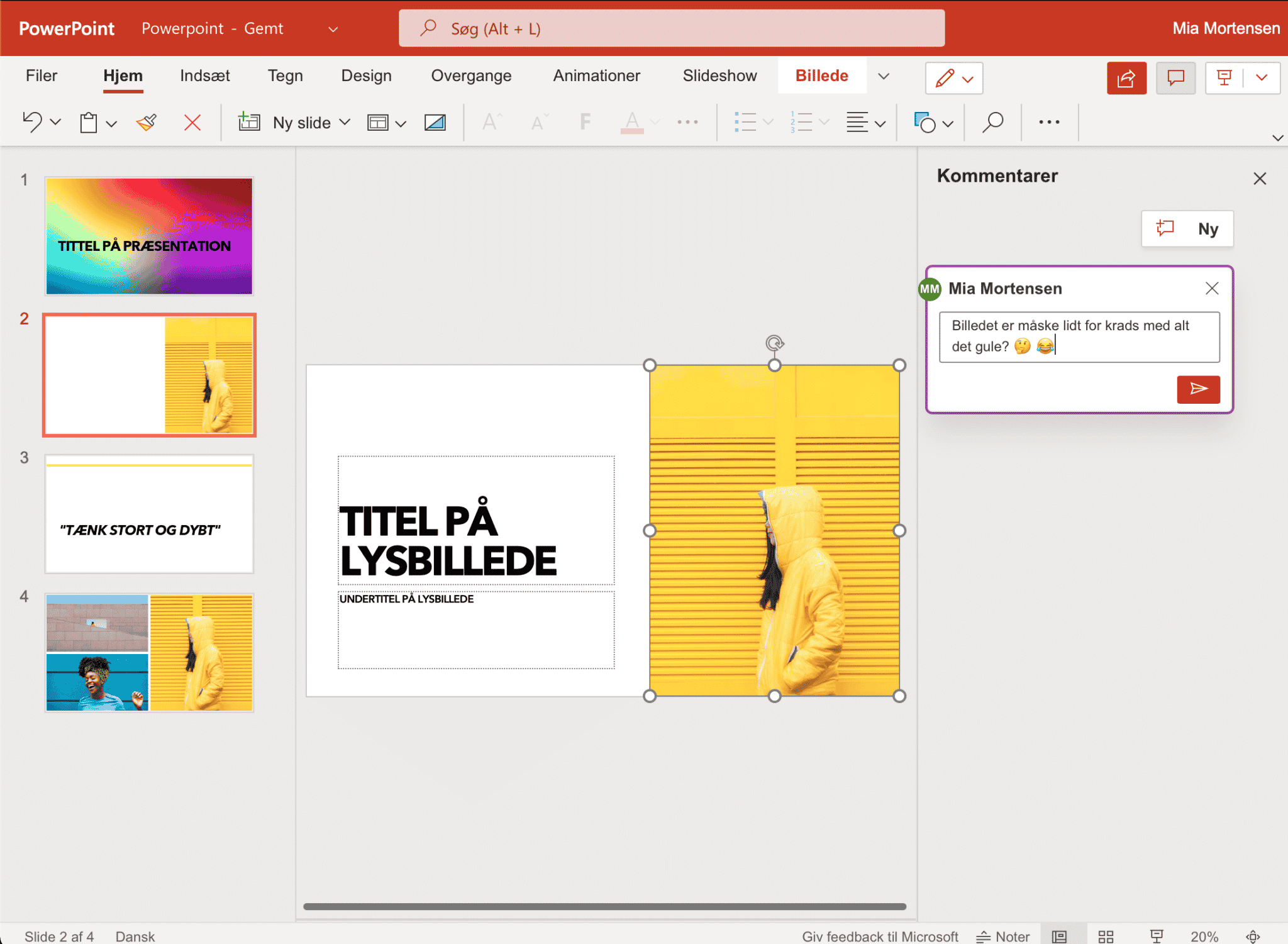Microsoft PowerPoint online i browseren hos Onlime